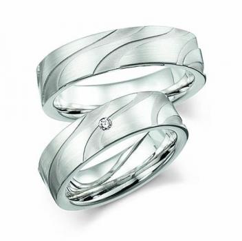 Trauringe Weissgold von Fischer 06 05377/060